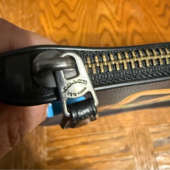 COACH x Atari Centipede Leather Large Pouch Clutch - Picture 5 of 14